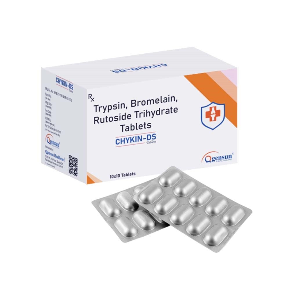 CHYKIN-DS Tablets: A Comprehensive Overview of R Trypsin, Bromelain, and Rutoside Trihydrate